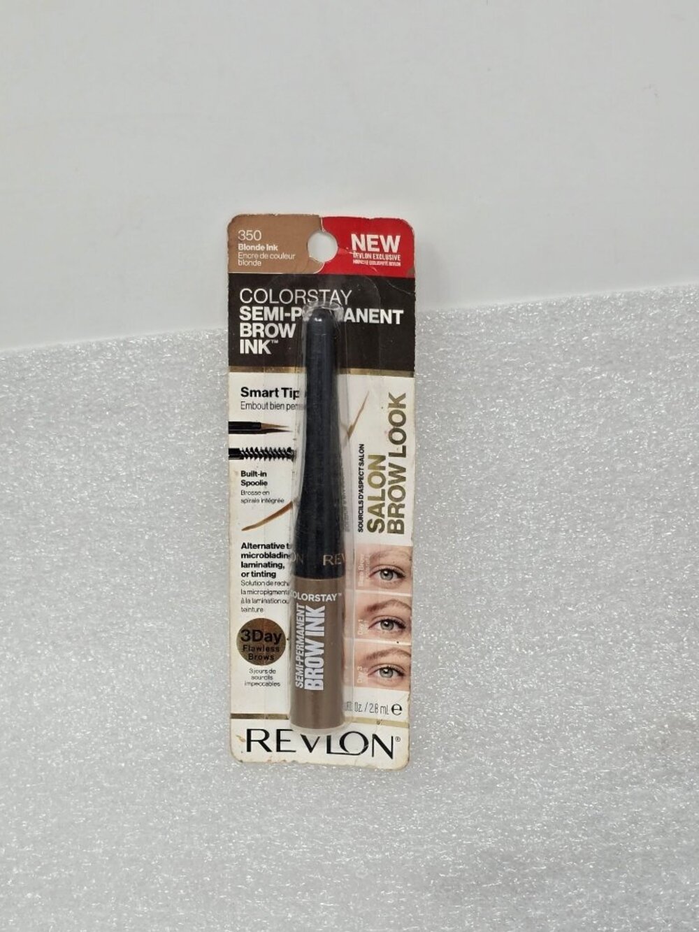 Revlon ColorStay Semi-Permanent Brow Ink Blonde 350 Built-In Spoolie Eyebrow